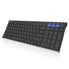 HB193 Universal Bluetooth Keyboard Multi-Device Stainless Steel Full Size Wirele picture
