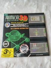 New Vintage 1994 Protocad 3D Floppy Disc, Computer,  Sealed picture