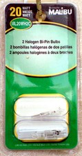 (10) 20w BI-PIN Halogen Low Voltage Landscape Light Bulbs (ML20WH2C) New picture