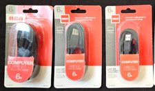 RCA 6-Feet USB A/B Cable 3 Pack picture