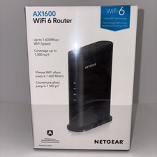 Netgear AX1600 Wi-Fi 6 Router 4-Stream 1.6 Gbps (RAX5-100PAS) BRAND NEW SEALED picture