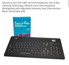Keysource Int'L KSI-1801 SX B KSI Keyboards, San-A-Key Cleaning Technology, S... picture