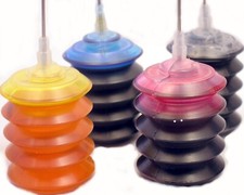 Printer Refill Ink Kit 4 colors-25ml bottles Black, Cyan, Yellow, Magenta picture