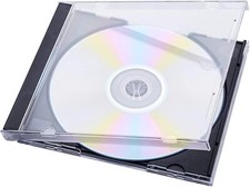 10.4 mm Standard Single Clear CD Jewel Case with Assembled Black Tray ONE Piece picture