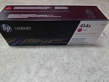 New Genuine HP 414X High Yield Magenta Toner Cartridge W2023X Factory  Sealed picture