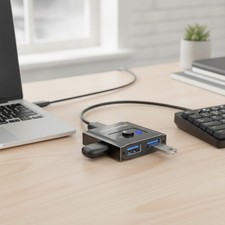 Bi-Directional USB Switch 1 in 2 Out - Effortless Device Sharing for Mac/Win picture