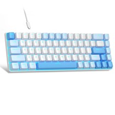 MKBox 60% Mechanical Gaming Keyboard LED 68 Keys Wired Red Switch Sky Blue picture