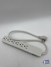GE Surge Protector Power Strip 6 Outlet Extender 620 Joules 2ft White picture