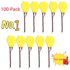 10PCS Two Pin RTC BIOS CMOS Battery for Dell Lenovo HP Laptop Notebook PC CR2032 picture