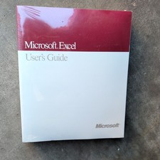 Vintage Early 90s Microsoft Excel User’s Guide Manual 18638 0391 Factory Sealed picture
