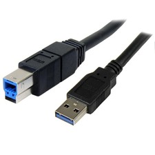 StarTech.com 3m Black SuperSpeed USB 3.0 Cable A to B - M/M - USB 3.0 A to B Cab picture