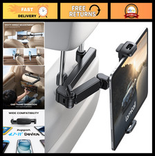 Adjustable Car Headrest Tablet Holder | 3-in-1 Back Seat Mount for 4.7-11