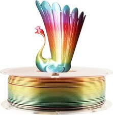 TTYT3D Silk Rainbow PLA Filament 1.75mm 1kg Fast Color Change Multicolor 3D picture