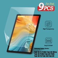 9Pcs Tablet Screen HD clear Protector Film For Samsung Galaxy Series picture