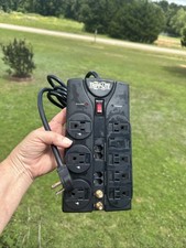 Tripp Lite TLP810NET 8-Outlet Surge Protector AC RJ-11 RJ-45 Coax Protection picture