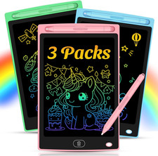 3 Pack LCD Writing Tablet for Kids - Erasable and Reusable Toddler Doodle Board picture