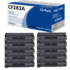 1-10PK CF283A Toner for HP 83A Toner Cartridge LaserJet Pro M225dw M127fn LOT picture