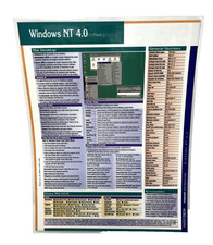 Vintage Windows NT 4.0 Permachart Quick Reference Guide By Papertech, Laminated  picture