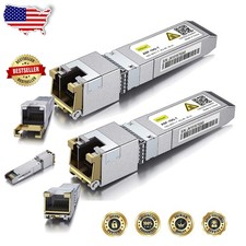High-Value 10Gbps SFP+ RJ45 Copper Transceiver Module, 30m CAT.6a, Wide Compat picture