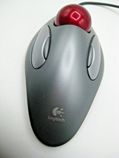 Logitech T-BC21 Trackman Trackball USB Wired Marble Mouse + Original Box picture