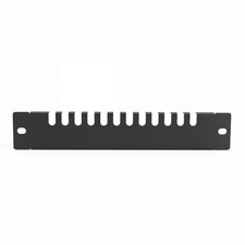 1/2/4/5PCS 1U 10 Inch 12-Slot Cable Management Steel Rack Panel for Rack Cabinet picture