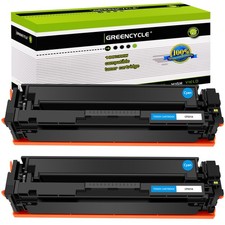 2PK Cyan CF501A 202A Toner Fits for HP Color LaserJet Pro M254dn M254nw Printer picture