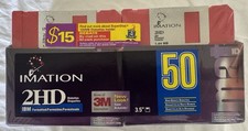Imation 3.5 Inch IBM Formatted 2HD 1.44MB Diskettes 50-Pack Rainbow picture