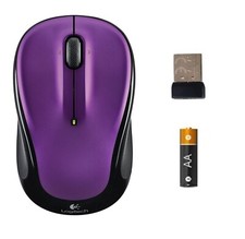 Logitech M325 Wireless Mouse for Web Scrolling PC / MAC / Laptop Purple / Violet picture
