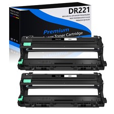 2 PK DR221 DR221BK Black Drum Unit For Brother HL-3140CW HL-3170CDW MFC-9340CDW picture