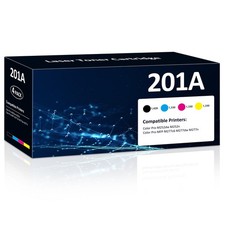 201A Toner Cartridges 4 Pack Compatible for HP Color LaserJet Pro M277dw picture