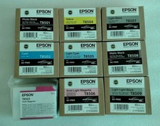2017/2020 NEW 9 SET GENUINE EPSON SC-P800 HD INKS 80ml 8501/8503/8505/8507/8509 picture