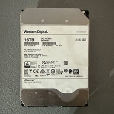 16TB Western Digital Ultrastar DC HC550 HDD Used SATA 6Gb/s 7.2K 3.5