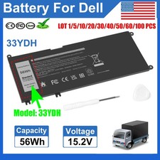 ✅LOT 33YDH Battery For Dell Latitude 3380 3480 3490 3590 3580 Inspiron 17 7577 picture