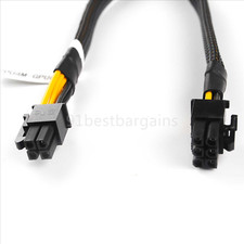 4Pin Male Graphics Card to PCIE 6Pin Male GPU Power Cable Splitter Cord picture