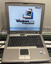 Working Vintage Dell Latitude D510 Windows 2000 Laptop Serial Printer USB Port picture