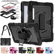 Rugged Stand Hard Case Shockproof Cover Strap For iPad 7/8/9/10/11th 6/5th Air 5 picture