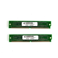 Samsung 8MB 72-Pin SIMM RAM Pair KMM5321200AW-7 Vintage Desktop Memory 9445 picture
