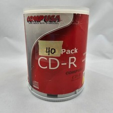 COMP USA 40-Pack Blank CD-R Recordable Compact Discs, 700MB, 80MIN, 48X, Taiwan picture