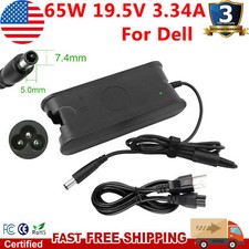 65W AC Adapter For Dell Latitude 5300 2-In-1 / 5400 Chrome Laptop Power Charger picture