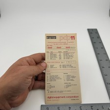 1975 DEC Digital Equipment PDP-11 Programming Card Fold-Out Reference picture