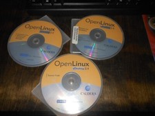 Open Linux eDesktop 2.4 Official Operating System CD-ROM Set of 3 2000 CALDERA  picture