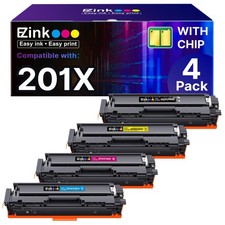 E-Z Ink 201X Replacement HP 201X Toner Cartridges 4 Pack High Yield picture