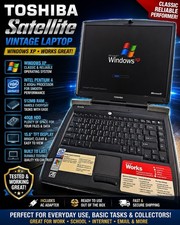 Toshiba Satellite Windows XP Laptop Pentium 4 Tested Working w/ Charger WiFi picture