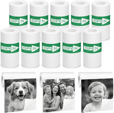 10 Rolls Mini Thermal Printer Sticker Paper, 57 X 25Mm Self-Adhesive Thermal Pap picture