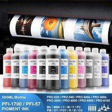 500ML Pigment Ink For Canon PFI-1700 PFI-57 PRO-520 PRO-560s PRO-4000 PRO-6000 picture