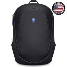 Laptop Backpack 16in Water Resistant Alienware Black Travel School Gear picture