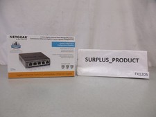 NETGEAR GS105E-200NAS 5-PORT GIGABIT ETHERNET MANAGED PLUS SWITCH-NEW IN BOX picture