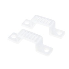 100PCS Translucent Light Strip Clips Neon Cable Clips with Screws Soft Plasti... picture