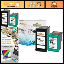 High Yield Ink Cartridges Replacement for HP 96 & 97 - 2 Pack (1 Black, 1 Color) picture