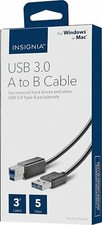 NEW Insignia USB 3.0 Type A Male to B Male Cable 3' for Printer Scanner HDD Mac picture